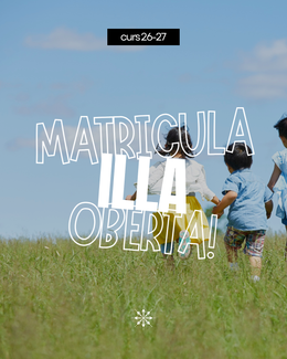 Extraescolar de L’Illa 2026-2027: prematrícula oberta